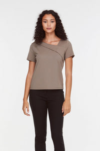 Asymmetrical Neck Blouse