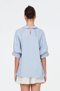 Collared V-Neck Top