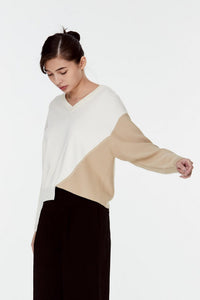 Knitted V-Neck Pullover