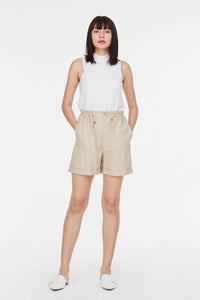 Paper Bag Shorts With Drawcords
