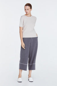 Contrast Knit Top