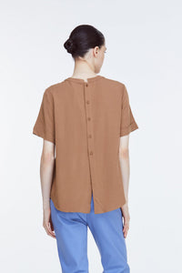 Asymmetrical Hem Blouse