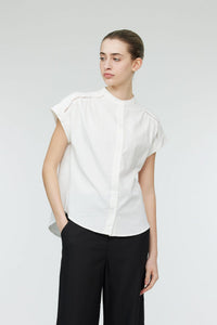 Button-Down Magyar Blouse