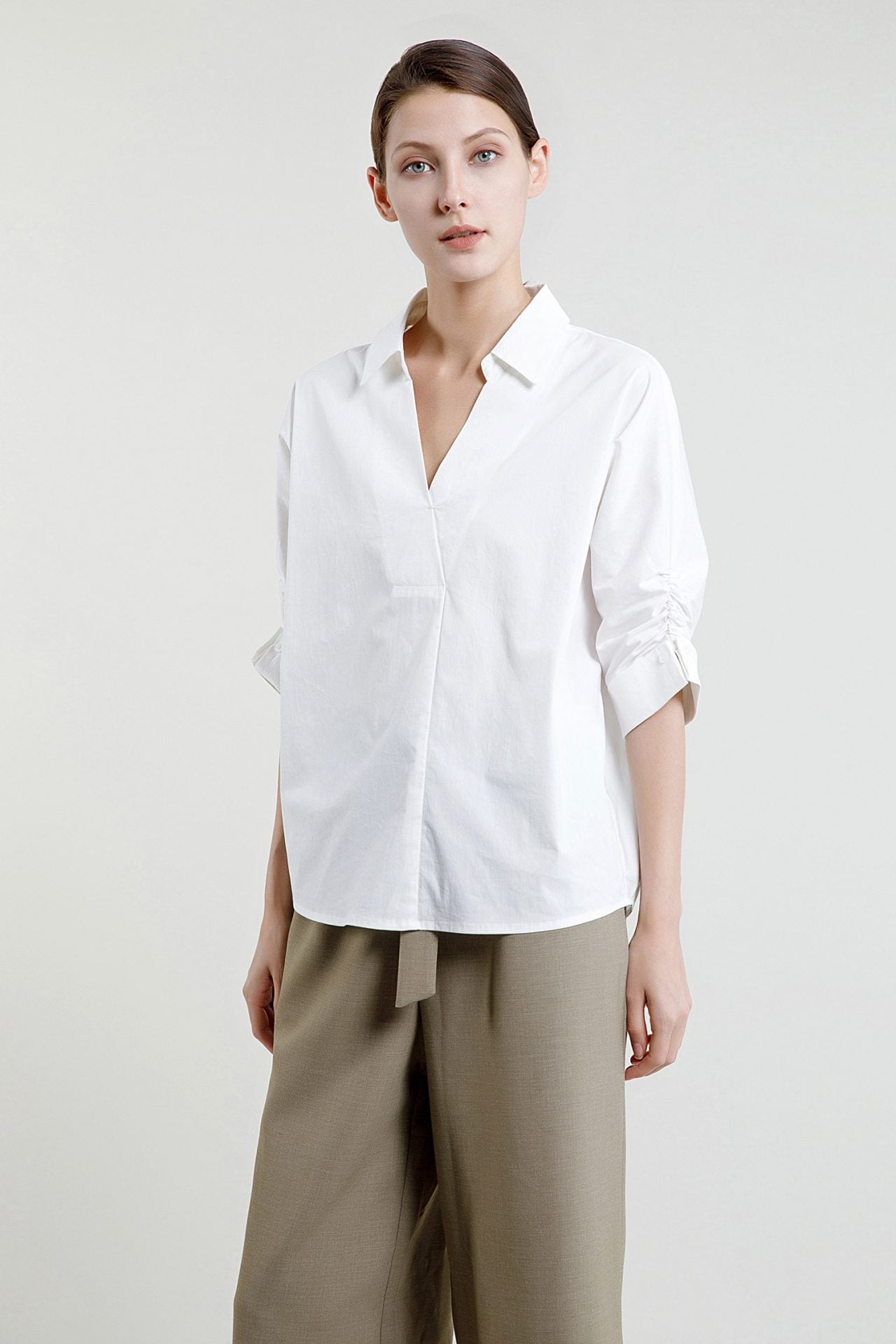Blouse with elasticated cuff main image 1
