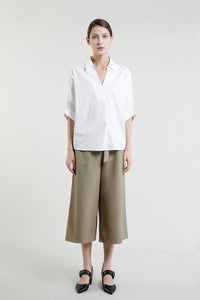 Elasticated Opening Cuffed Blouse