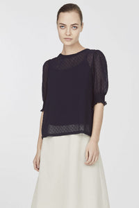 Puff Sleeved Lace Blouse