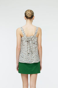 Printed Basic Flare Tank Top