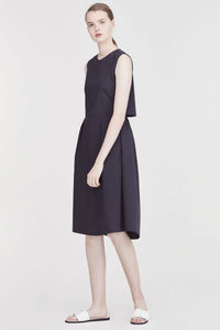 Parting-Off Back Detailed Dress