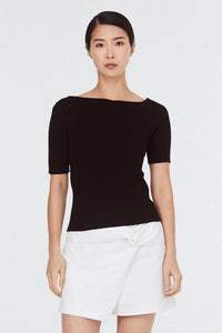 Asymmetrical Neckline Top
