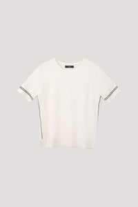 Contrast Knit Top