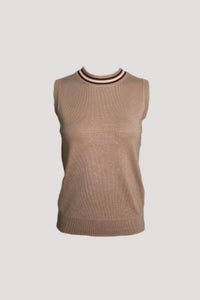 Shimmery Sleeveless Knitwear