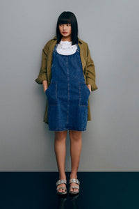 Cross-Back Dungaree Skirt