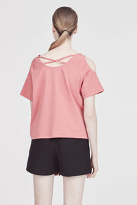 Cut-Out Shoulder Blouse