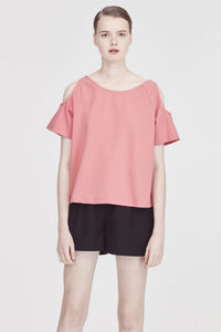 Cut-Out Shoulder Blouse