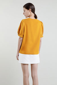 Twisted Detail Sleeved Top