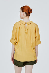 Collared V-Neck Top