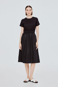 Elasticated A-line Dress