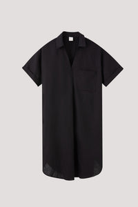 Collared Tunic Shirt Dress