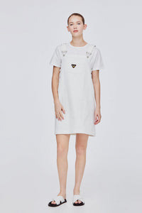 Straight Cut Dungaree Dress