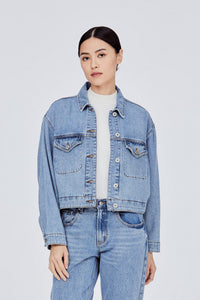 Embroidered Applique Denim Jacket