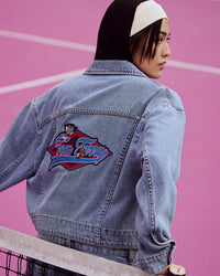Embroidered Applique Denim Jacket