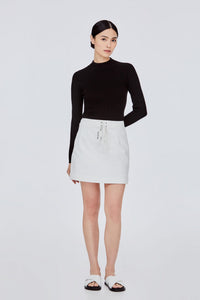 Lace Up A-Line Skirt