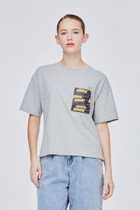 Printed Graphic On Pocket Tee