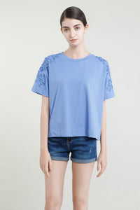 Embroidery Short Sleeves Tee