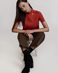 Side Button Boxy Blouse