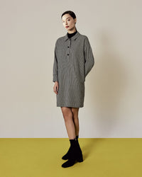 Pattern Dropped Shoulder Dress