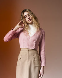 Tweed Cropped Blazer