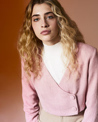 Tweed Cropped Blazer