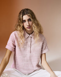 Tweed Collared blouse