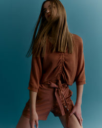 Centre Scrunched Knit Blouse