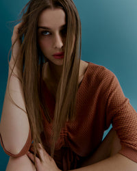 Centre Scrunched Knit Blouse