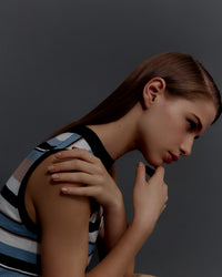 High Neck Knit Top