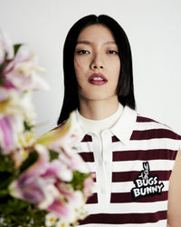 Striped Bugs Bunny Logo Dress