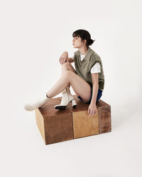 Collared Knit Top
