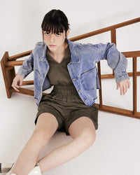 Frayed Hem Denim Jacket