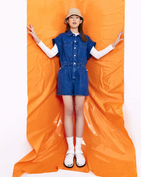 Collared Button Romper