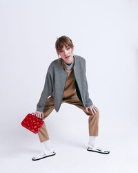 Houndstooth Bomber Jacket