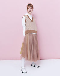 Mesh A-Line Skirt