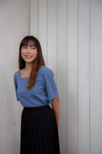 Square Neck Boxy Blouse