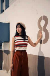 High Neck Knit Top