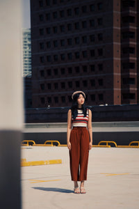 High Neck Knit Top