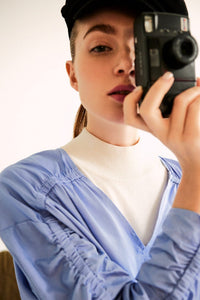 Elastic Gathered Detail Blouse