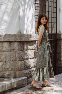 Printed Peplum Hem Sundress