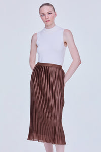 Pleated Midi Skirt