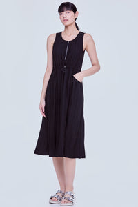 Sleeveless A-Line Cargo Dress