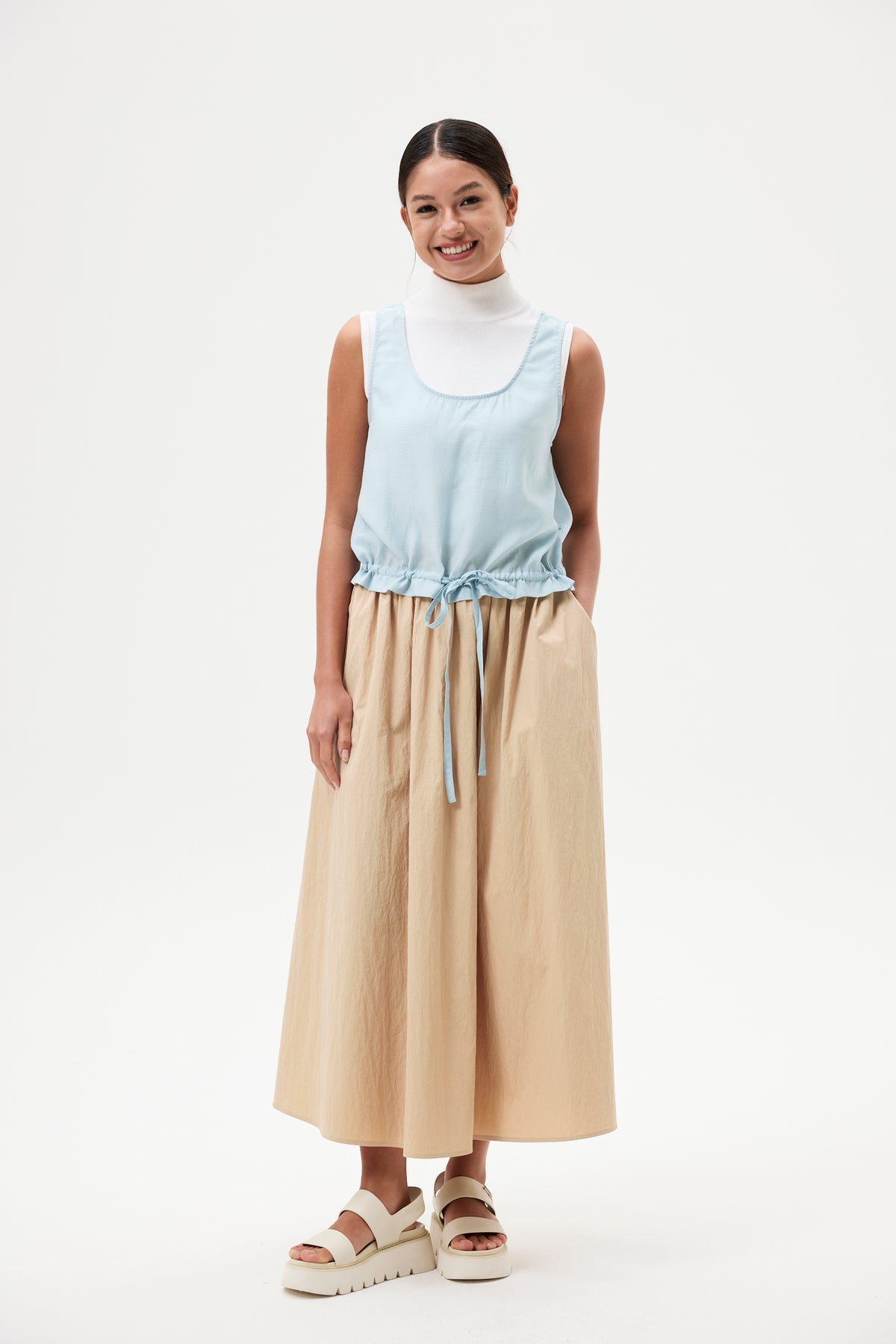 Drawstring Relaxed Tank Top